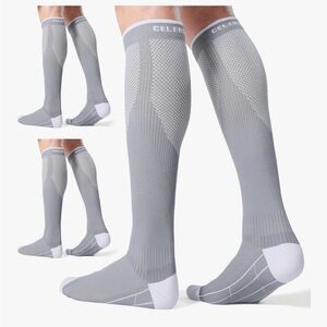 Women 3 Pair Compression Socks Athletic Support Socks medium